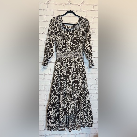 Adam Lippes x RTR Smocked Off the Shoulder Dress Size 8 - Picture 4 of 10